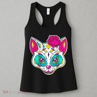 Sugar Skull Cat Women's Tank Top thumb 3