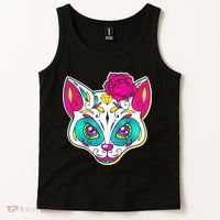 Sugar Skull Cat Tank Top thumb 2