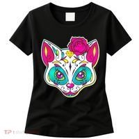 Sugar Skull Cat Women's T-Shirt thumb 0