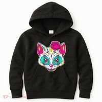 Sugar Skull Cat Kids Hoodie thumb 0