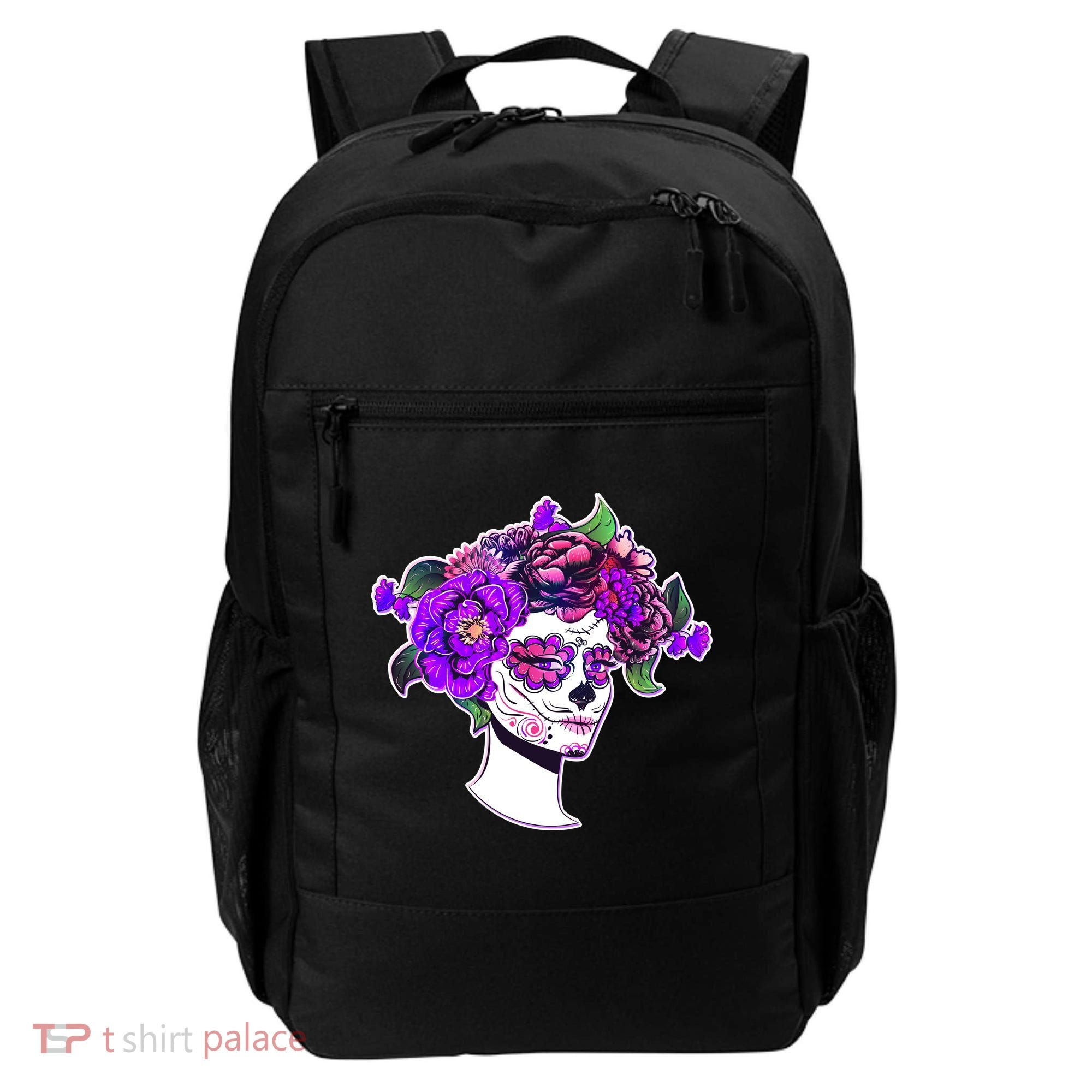 Sugar Skull Flower Girl Backpack