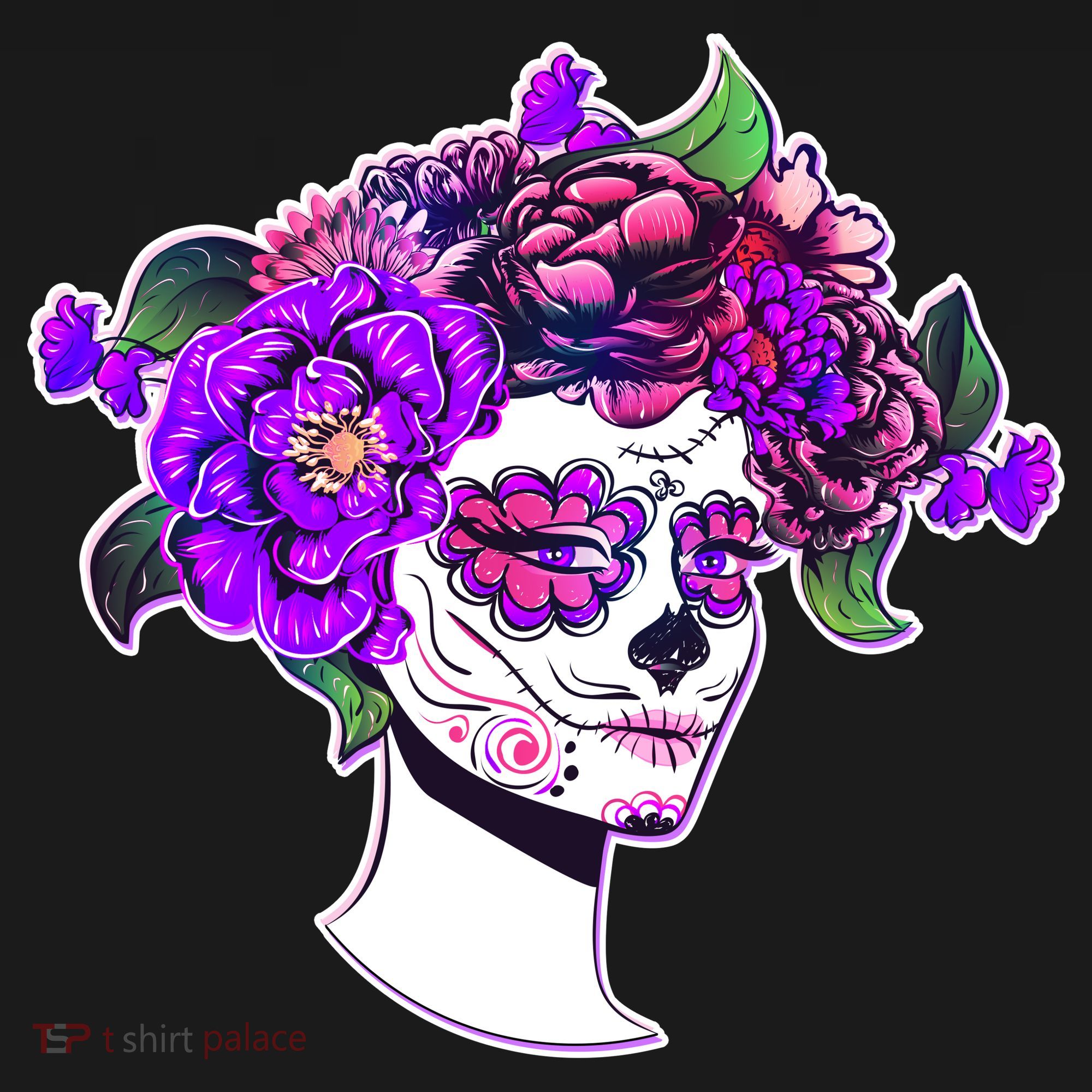 Sugar Skull Flower Girl Backpack