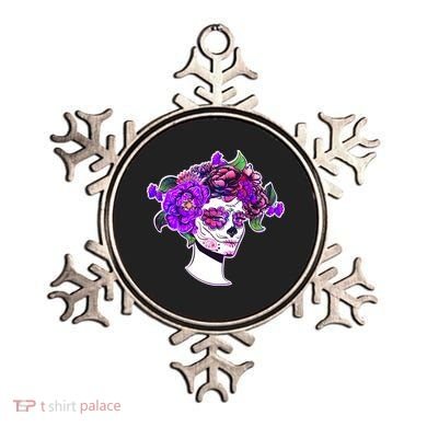 Sugar Skull Flower Girl Ornament