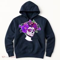 Sugar Skull Flower Girl Hoodie thumb 0