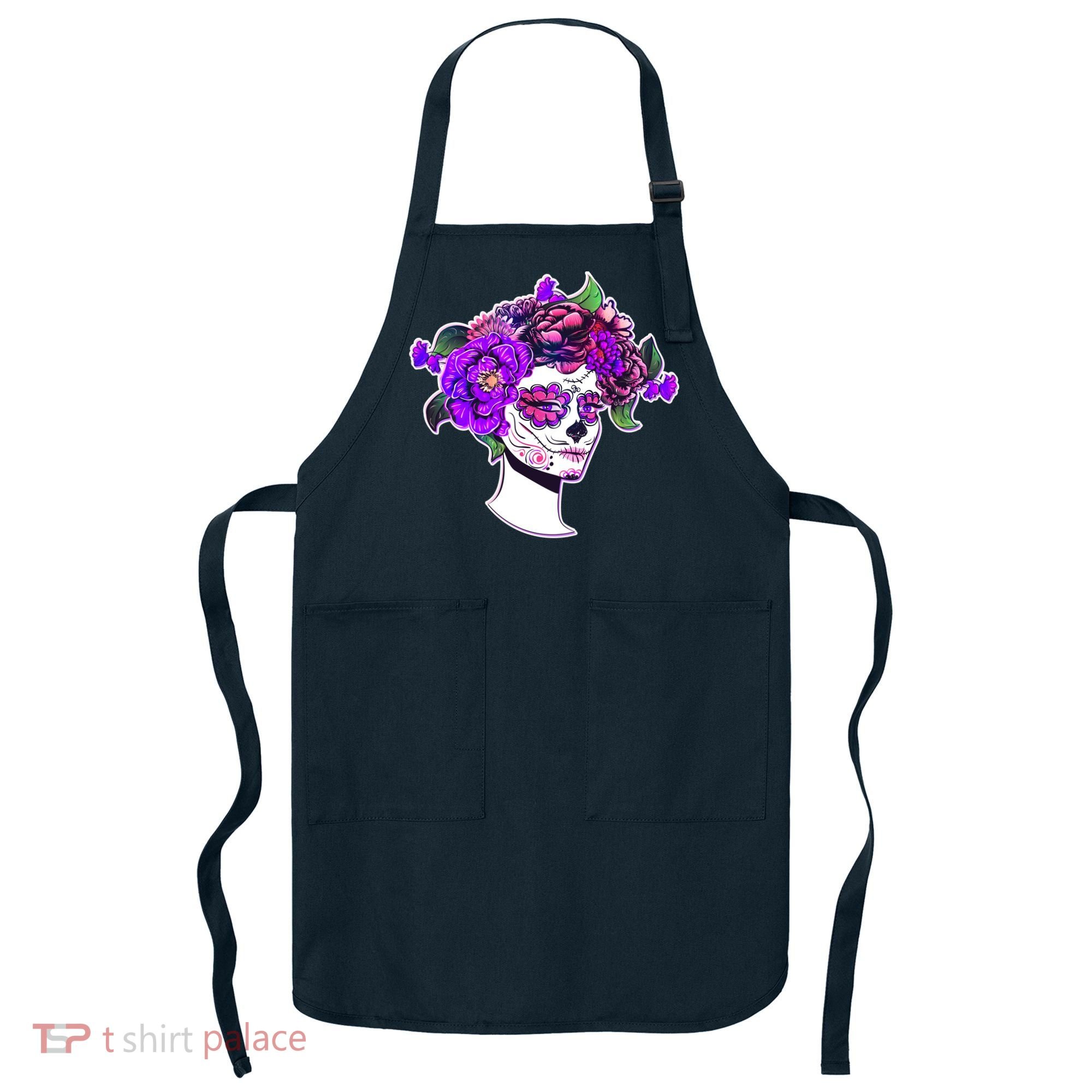 Sugar Skull Flower Girl Apron