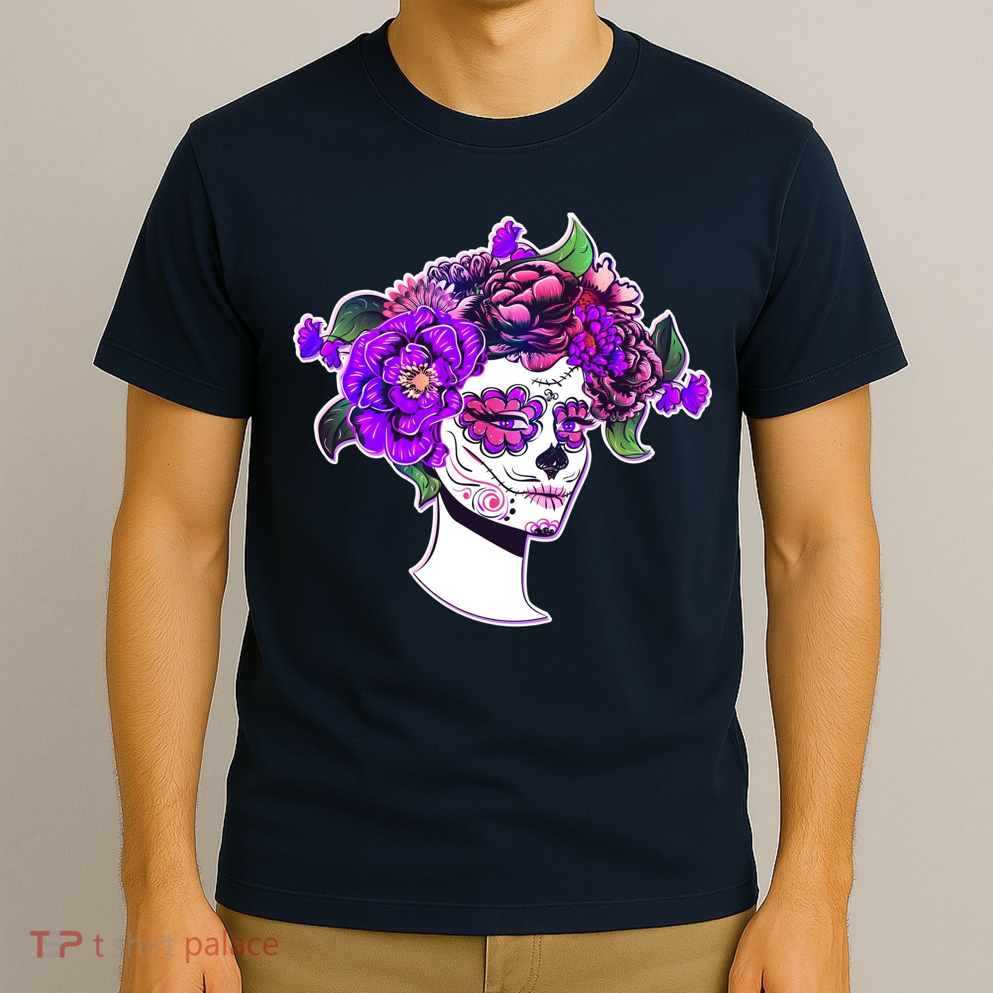 Sugar Skull Flower Girl T-Shirt