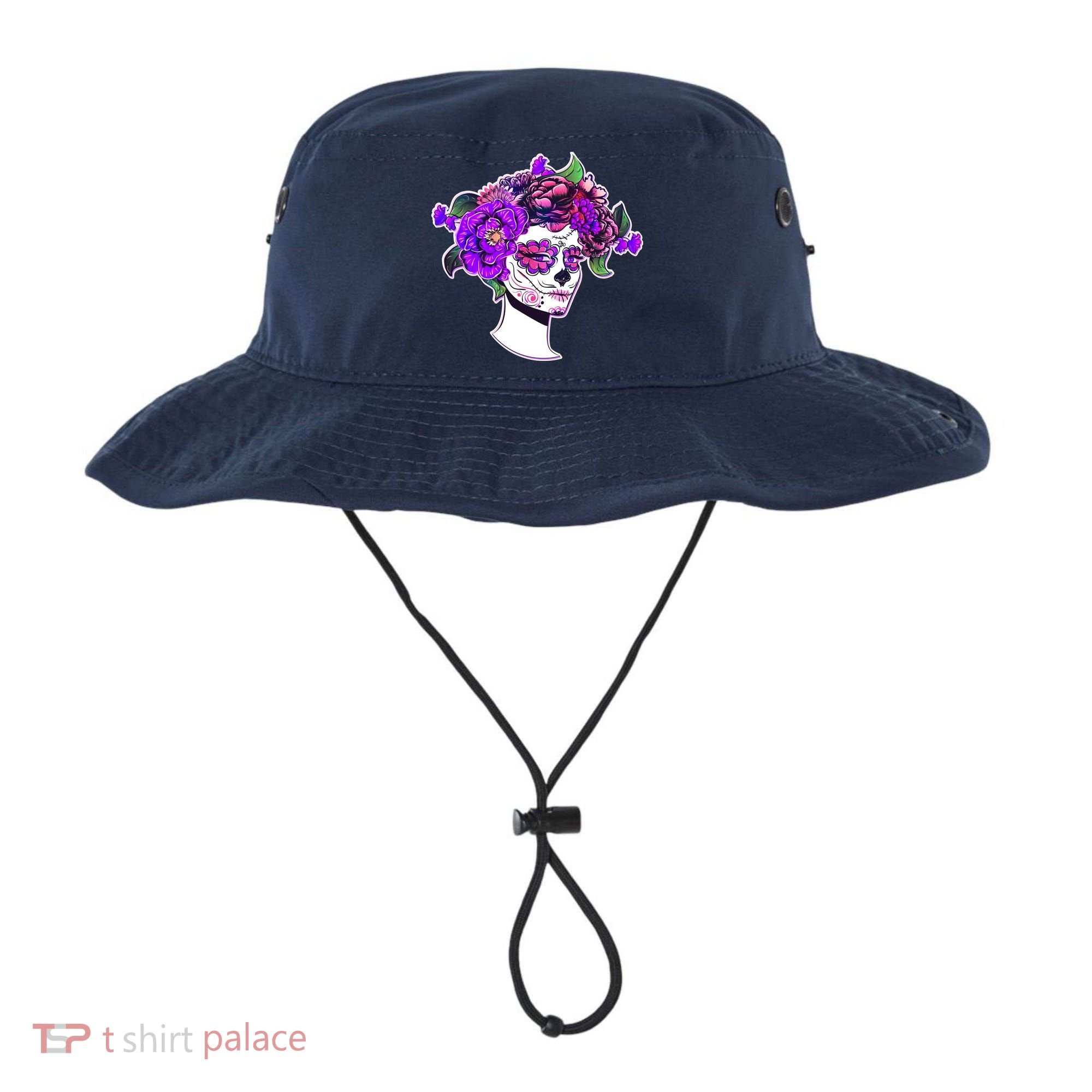 Sugar Skull Flower Girl Bucket Hat