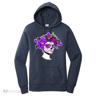 Sugar Skull Flower Girl Women's Hoodie