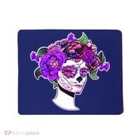 Sugar Skull Flower Girl Mousepad thumb 0