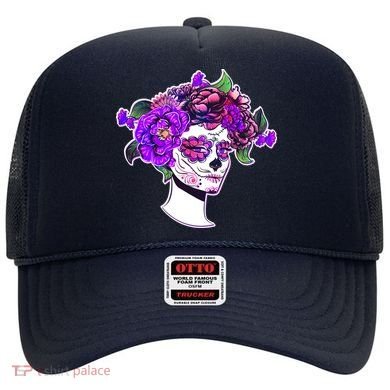 Sugar Skull Flower Girl Hat