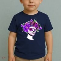 Sugar Skull Flower Girl Toddler T-Shirt thumb 2