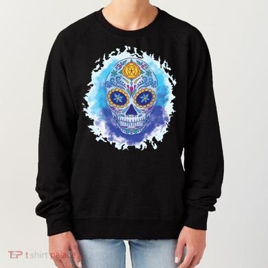Sugar Skull Watercolor Women's Sweatshirt