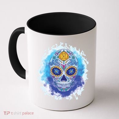 Sugar Skull Watercolor Coffee Mug