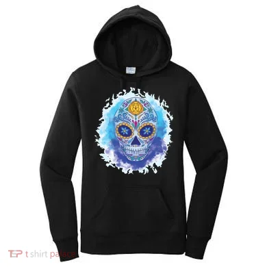 Sugar Skull Watercolor Women's Hoodie