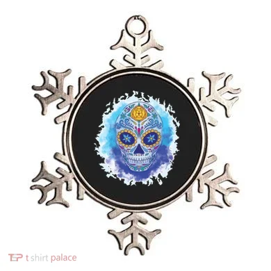 Sugar Skull Watercolor Ornament