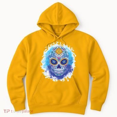 Sugar Skull Watercolor Hoodie