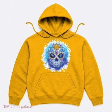 Sugar Skull Watercolor Hoodie