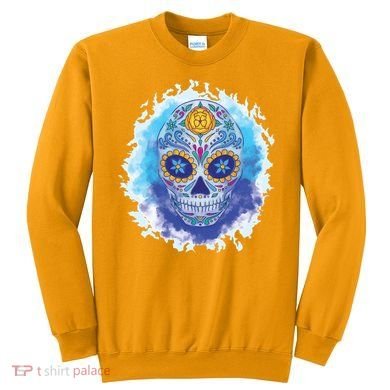 Sugar Skull Watercolor Sweatshirt