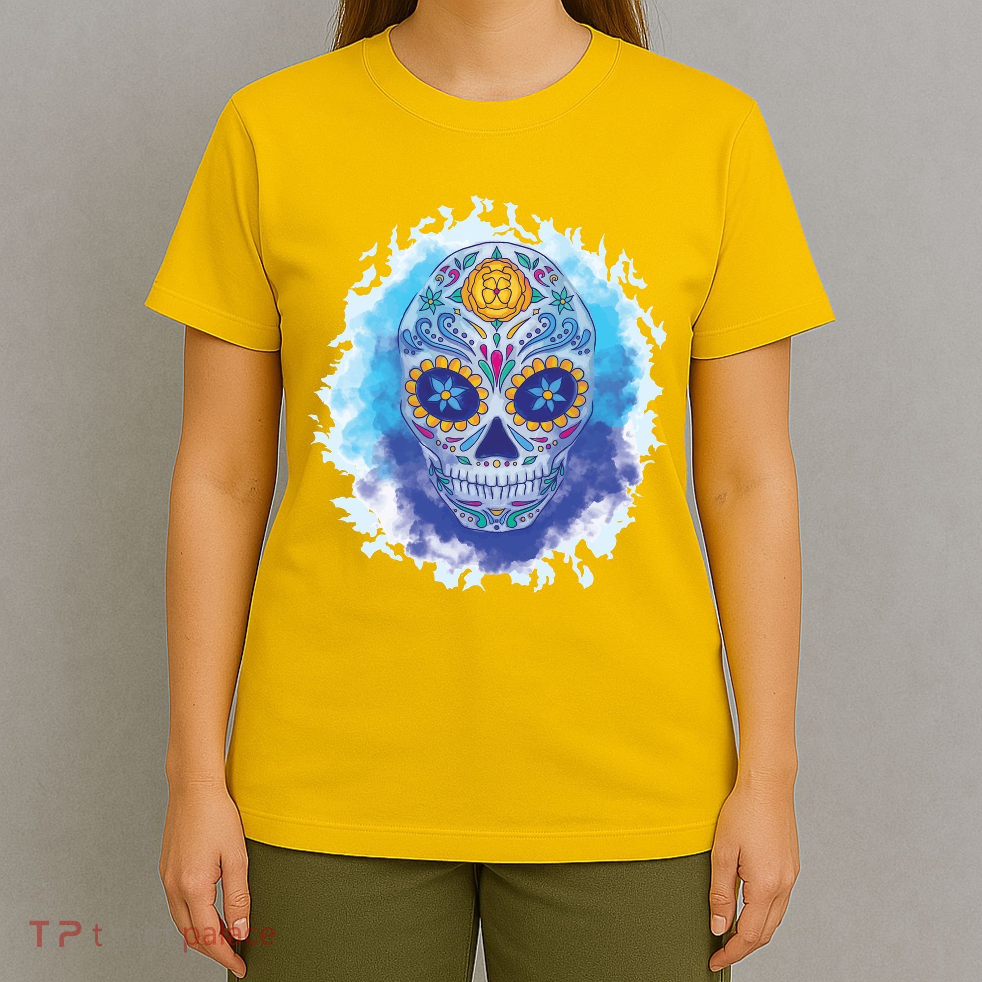 Sugar Skull Watercolor T-Shirt
