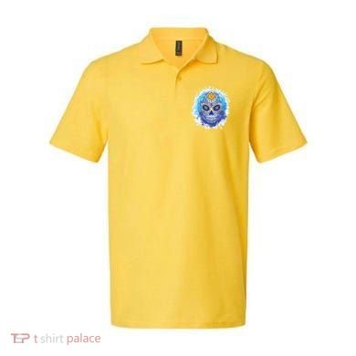 Sugar Skull Watercolor Polo
