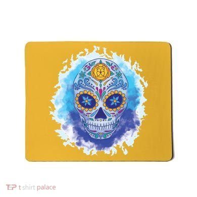 Sugar Skull Watercolor Mousepad