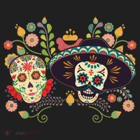 Sugar Skulls Day of the Dead Women's Sweatshirt thumb 2