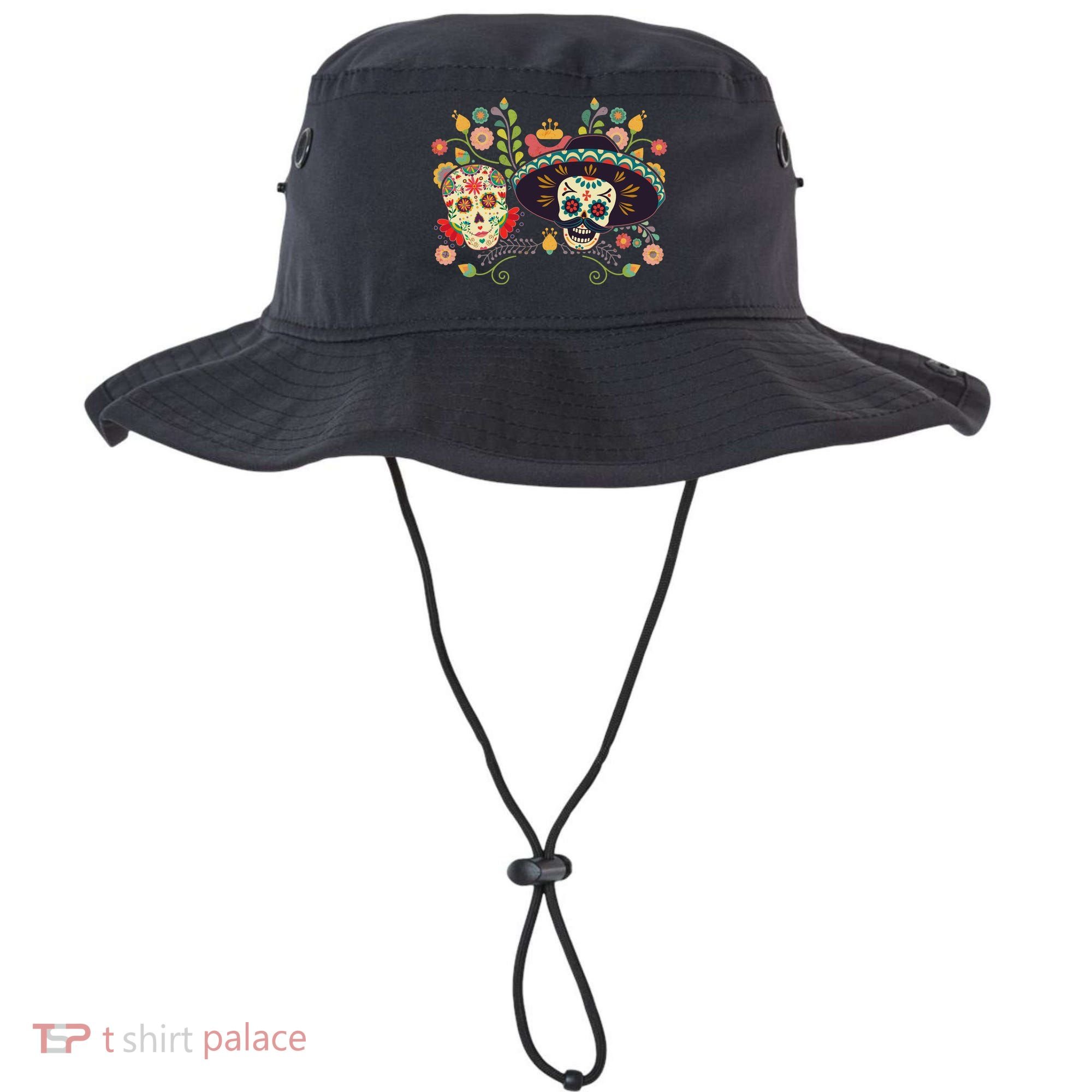 Sugar Skulls Day of the Dead Bucket Hat
