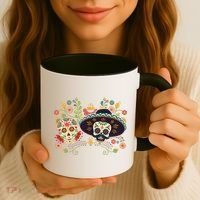 Sugar Skulls Day of the Dead Coffee Mug thumb 3