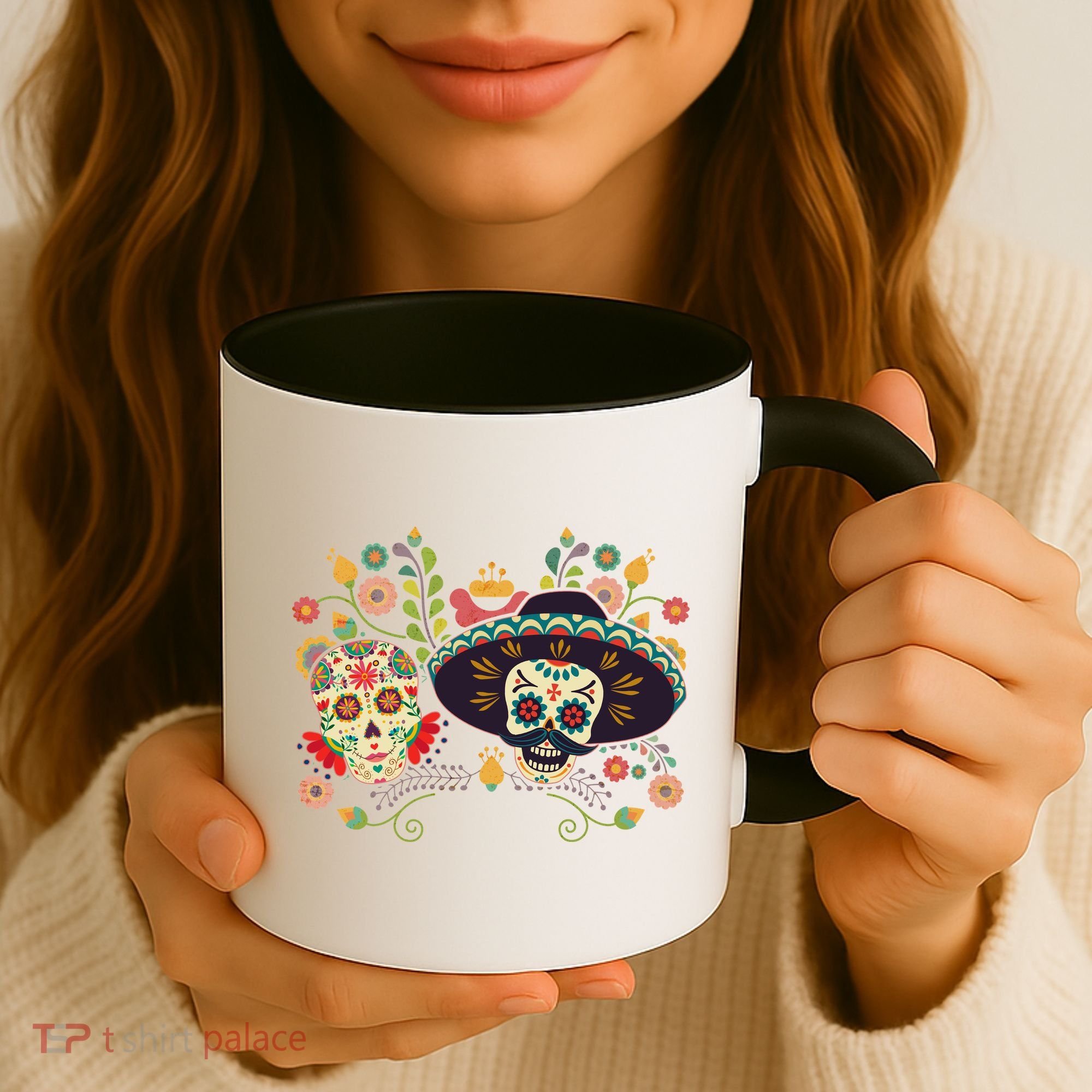 Sugar Skulls Day of the Dead Coffee Mug