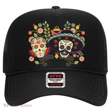 Sugar Skulls Day of the Dead Hat