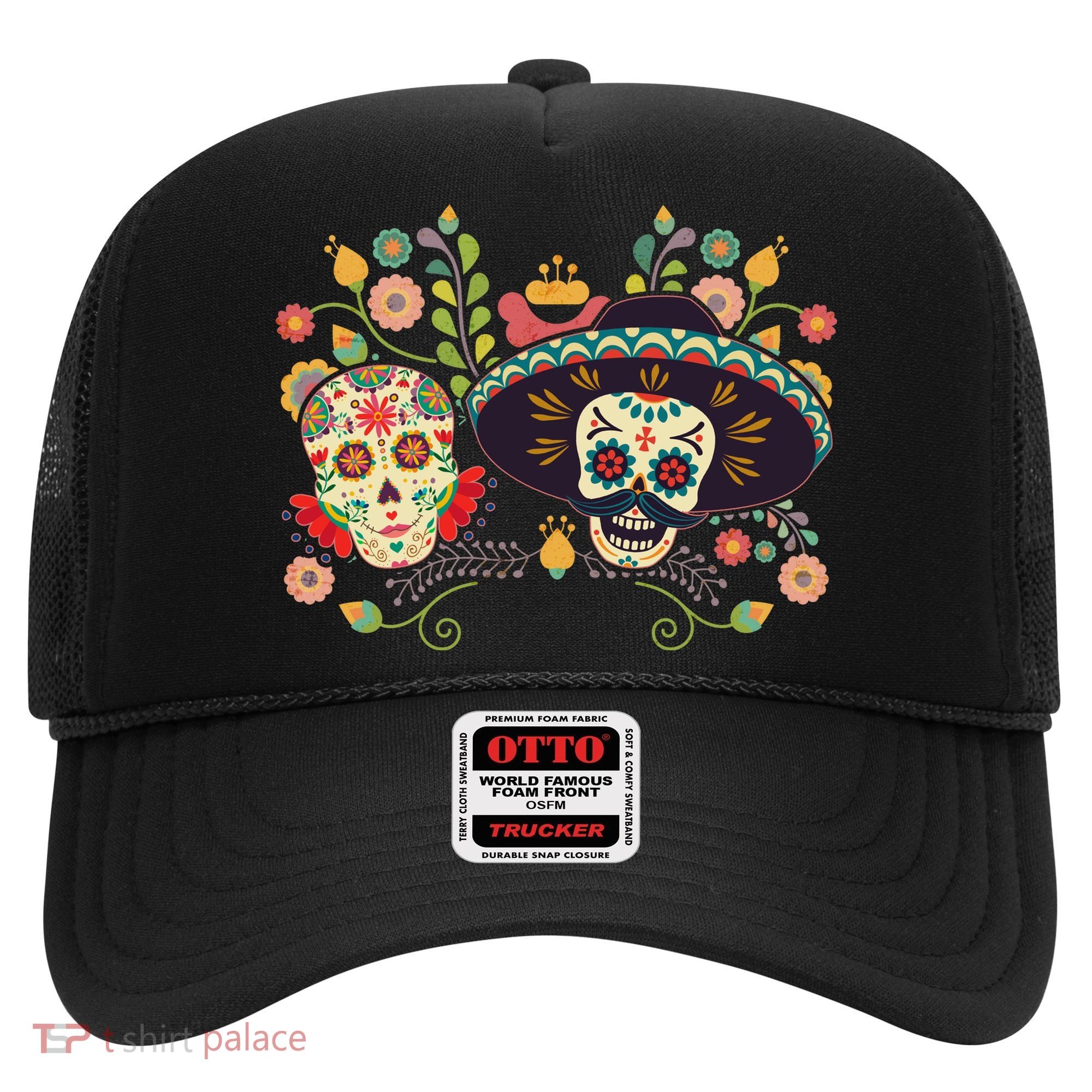 Sugar Skulls Day of the Dead Hat