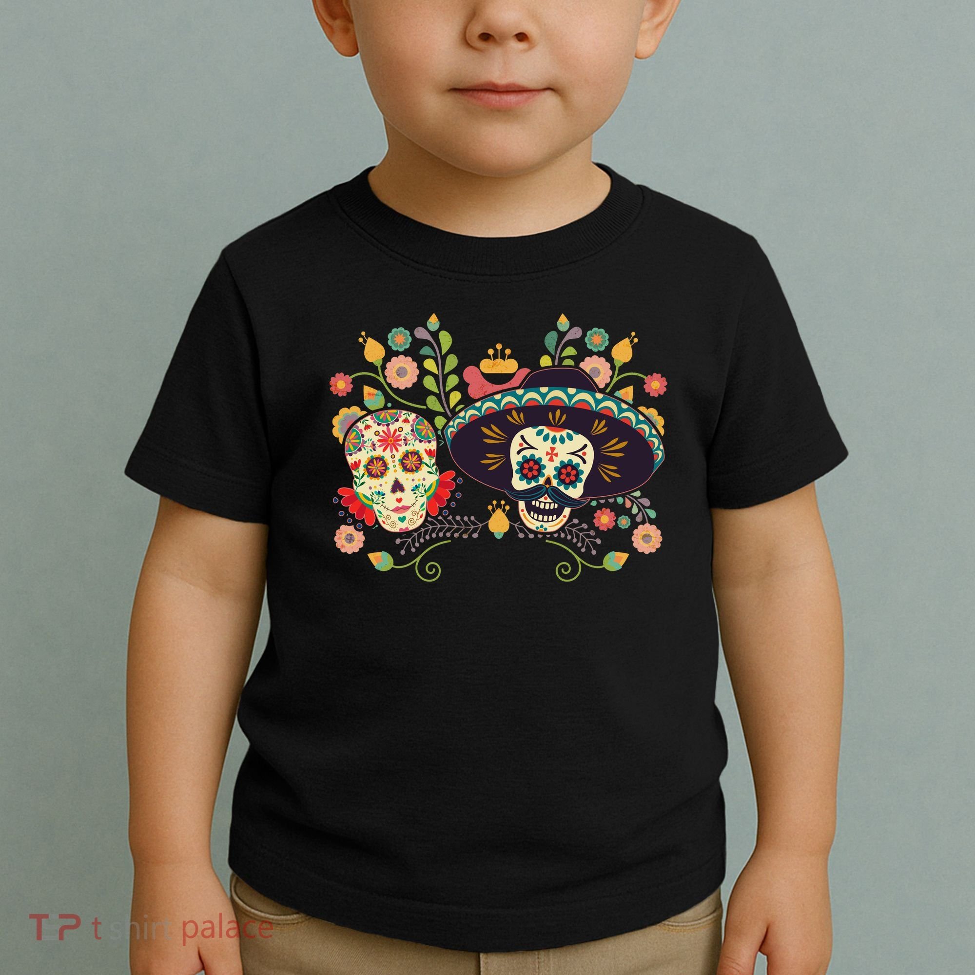 Sugar Skulls Day of the Dead Toddler T-Shirt