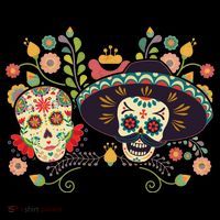 Sugar Skulls Day of the Dead Toddler T-Shirt thumb 4