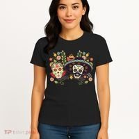 Sugar Skulls Day of the Dead Women's T-Shirt thumb 4