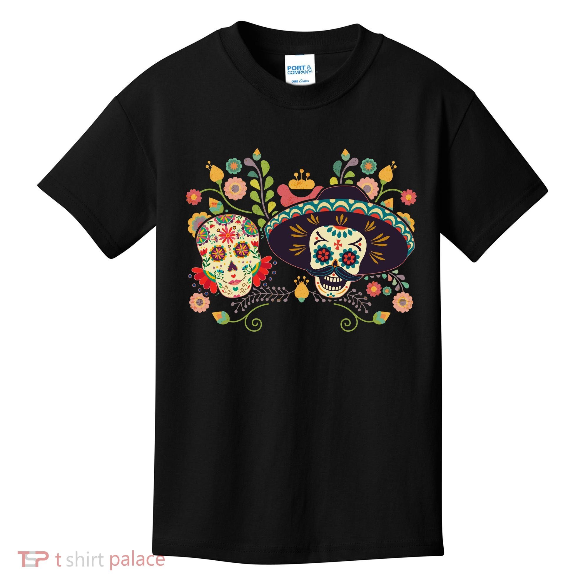 Sugar Skulls Day of the Dead Kids T-Shirt