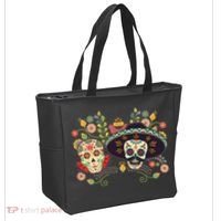 Sugar Skulls Day of the Dead Tote Bag thumb 2