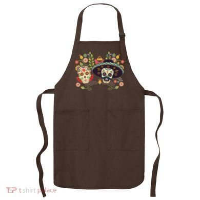 Sugar Skulls Day of the Dead Apron