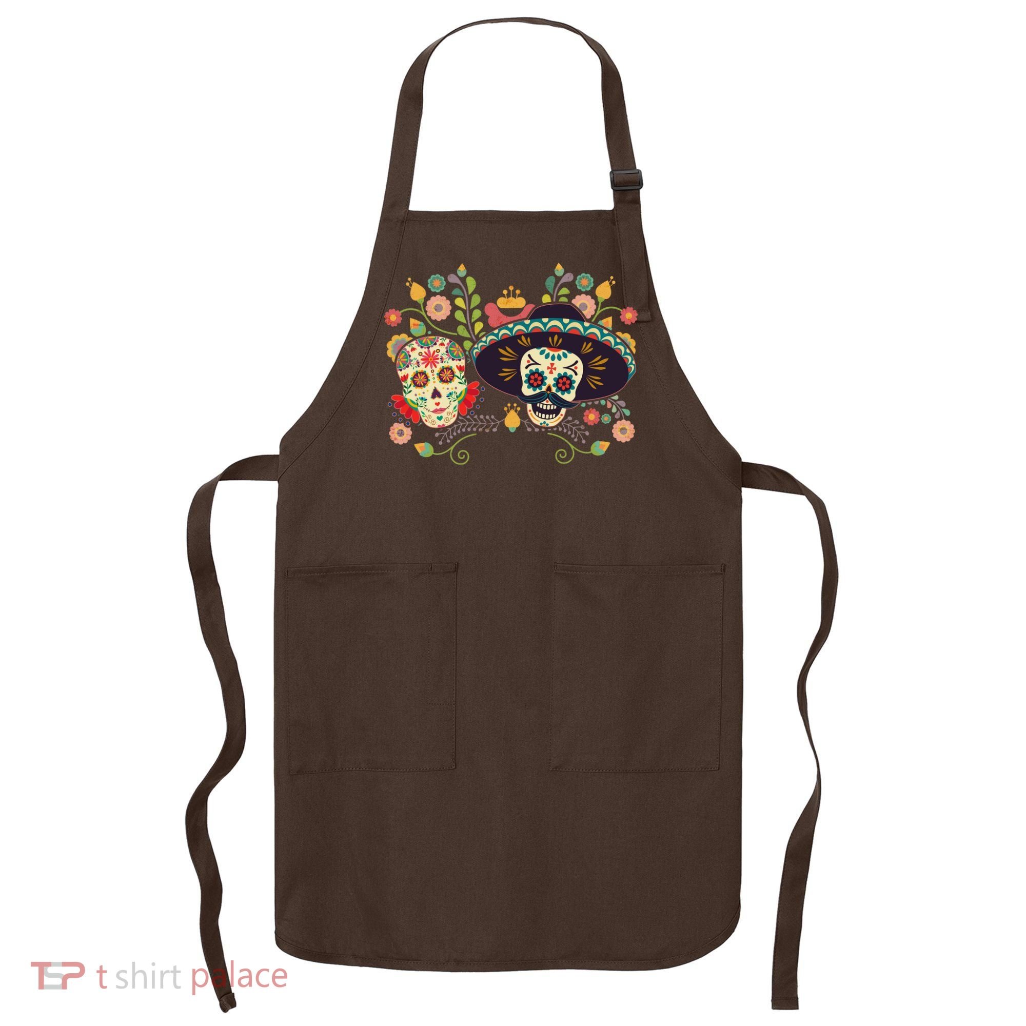 Sugar Skulls Day of the Dead Apron