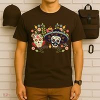 Sugar Skulls Day of the Dead T-Shirt thumb 6
