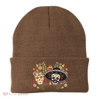 Sugar Skulls Day of the Dead Beanie thumb 0