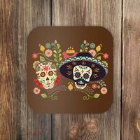 Sugar Skulls Day of the Dead Coaster thumb 0