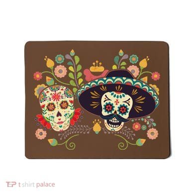 Sugar Skulls Day of the Dead Mousepad