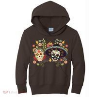 Sugar Skulls Day of the Dead Kids Hoodie thumb 0