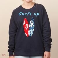 Surfs Up Hawaiian Style Women's Sweatshirt thumb 0