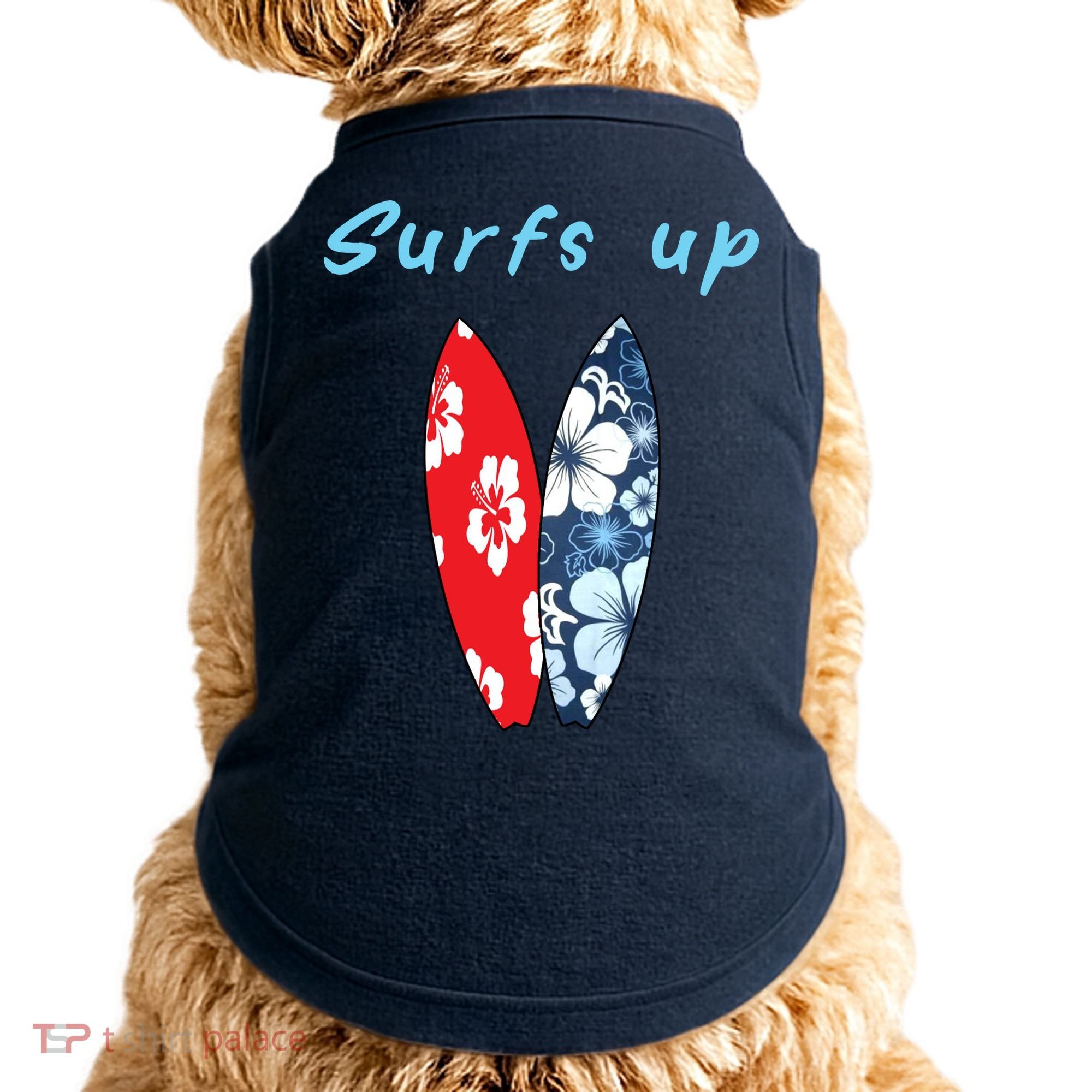 Surfs Up Hawaiian Style Doggie Tank