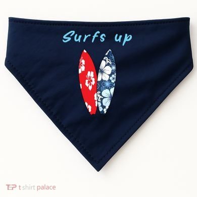 Surfs Up Hawaiian Style USA-Made Doggie Bandana