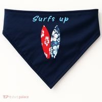 Surfs Up Hawaiian Style USA-Made Doggie Bandana thumb 0