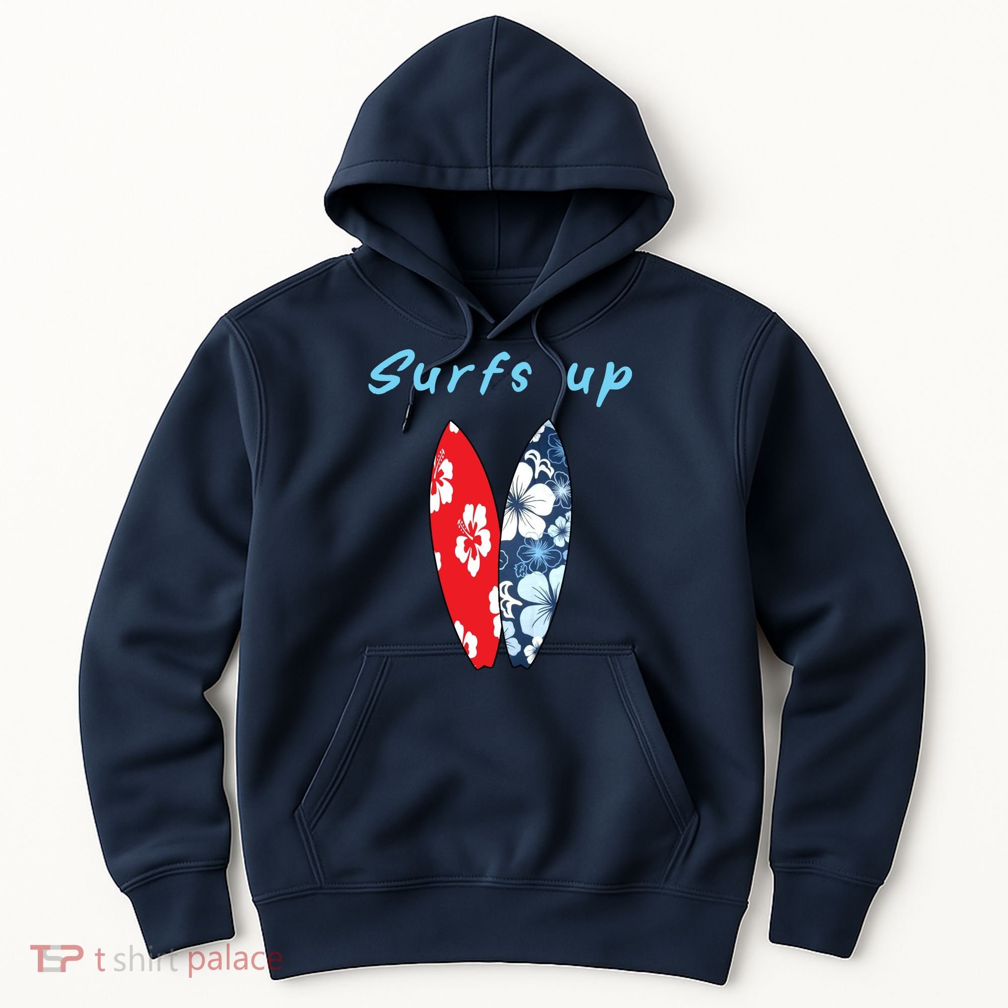 Surfs Up Hawaiian Style Hoodie