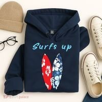 Surfs Up Hawaiian Style Hoodie thumb 4