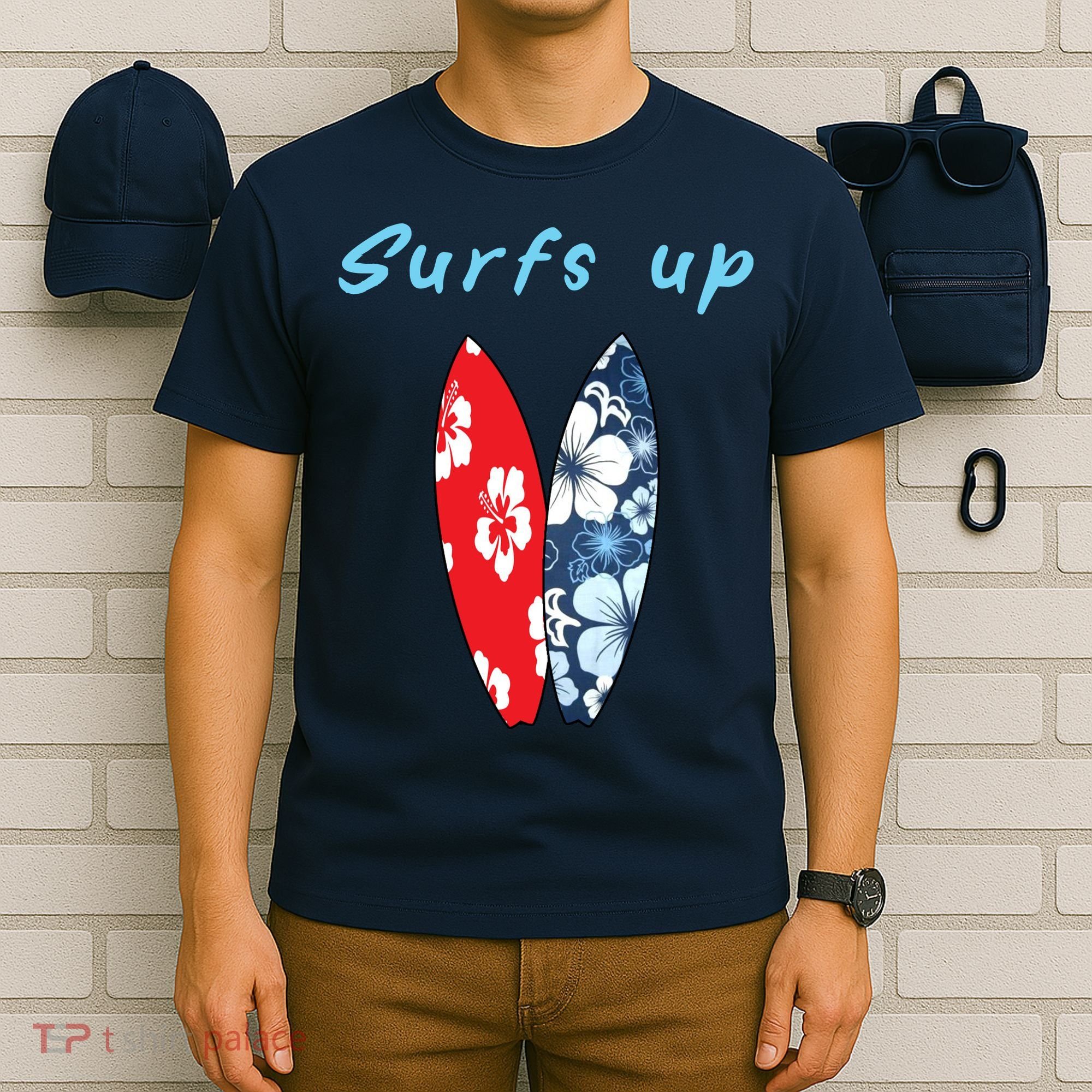 Surfs Up Hawaiian Style T-Shirt